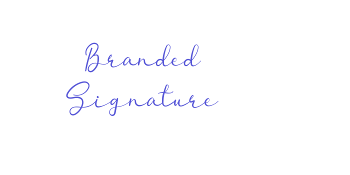 Branded Signature Font Download