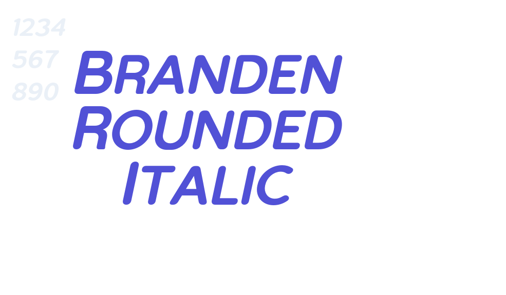 Branden Rounded Italic-font-download