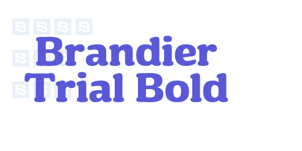 Brandier Trial Bold font free