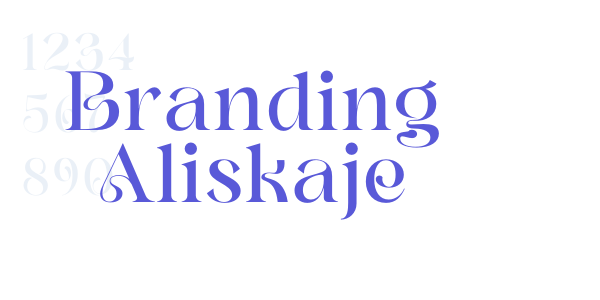 Branding Aliskaje font free