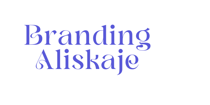 Branding Aliskaje Font Download