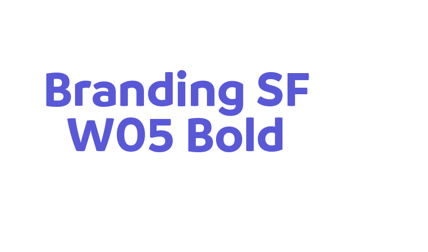 Branding SF W05 Bold Font