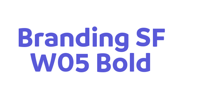 Branding SF W05 Bold Font Download