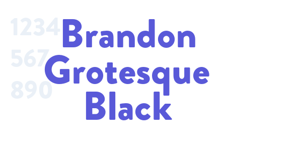 Brandon Grotesque Black font free