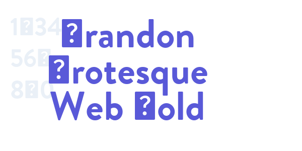 Brandon Grotesque Web Bold font free