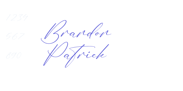 Brandon Patrick font free