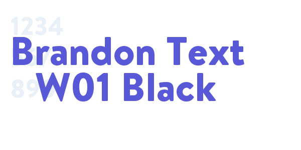 Brandon Text W01 Black font