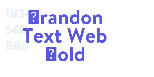 Brandon Text Web Bold font free