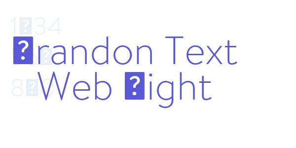 Brandon Text Web Light font free