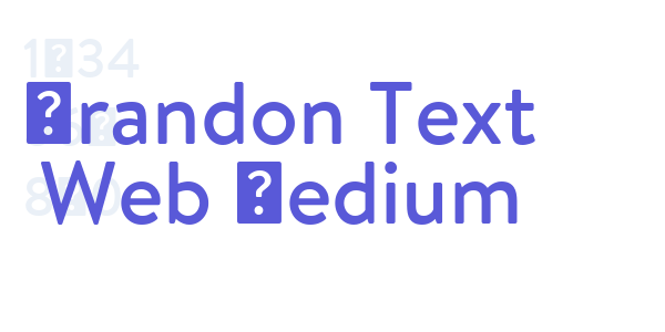 Brandon Text Web Medium font free