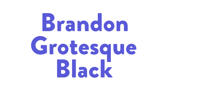 Brandon Grotesque Black Font Download