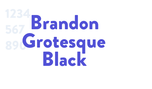 Brandon Grotesque Black font download