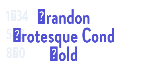 Brandon Grotesque Cond Bold