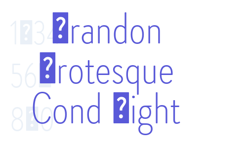 Brandon Grotesque Cond Light Font Download