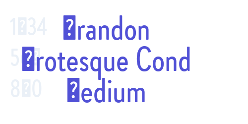 Brandon Grotesque Cond Medium