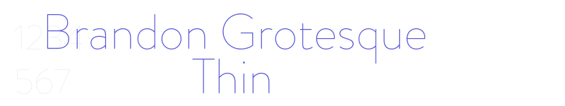 Brandon Grotesque Thin-related font