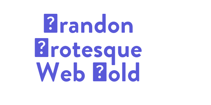 Brandon Grotesque Web Bold Font Download