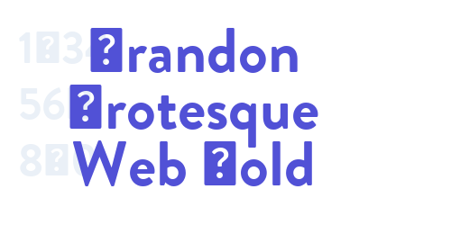 Brandon Grotesque Web Bold