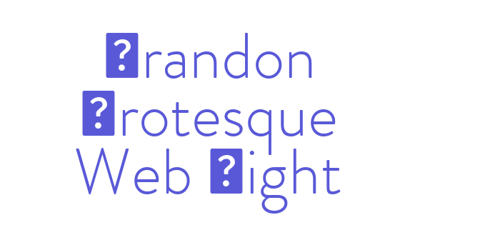 Brandon Grotesque Web Light Font Download