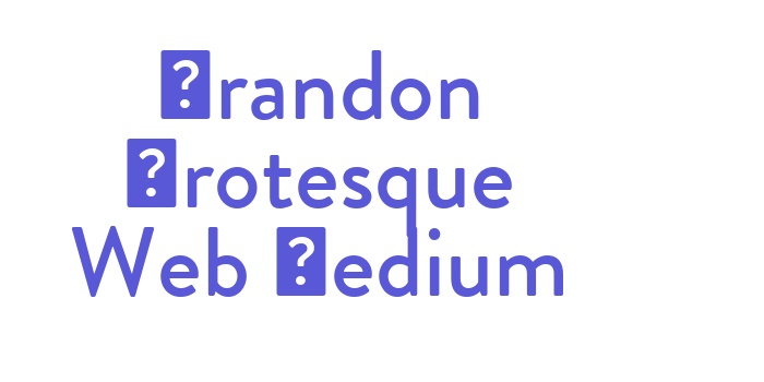 Brandon Grotesque Web Medium Font Download