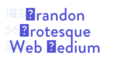 Brandon Grotesque Web Medium