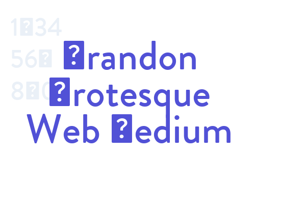Brandon Grotesque Web Medium