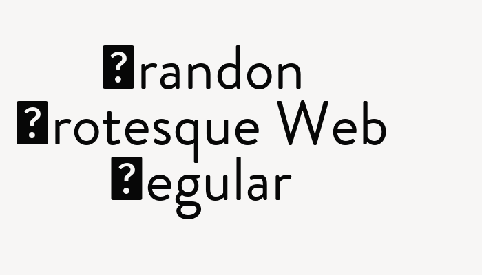 Brandon Grotesque Web Regular font download