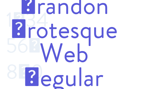 Brandon Grotesque Web Regular Font Download