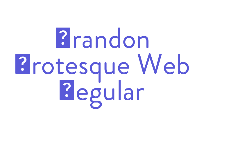 Brandon Grotesque Web Regular Font Download