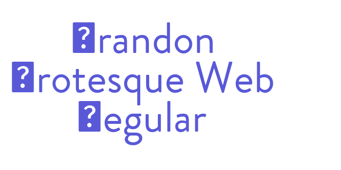 Brandon Grotesque Web Regular Font Download