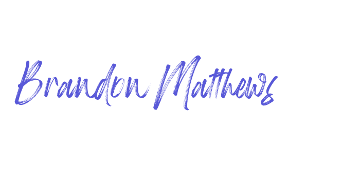 Brandon Matthews Font Download