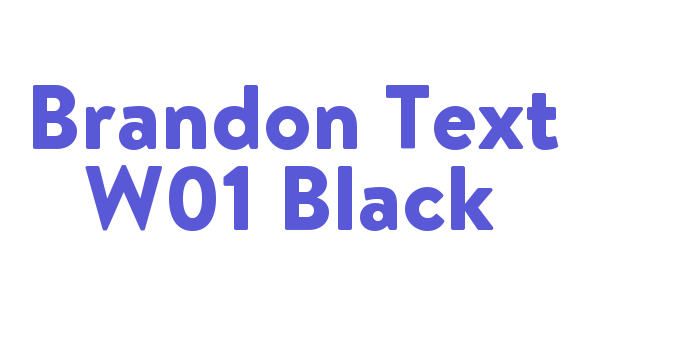 Download Brandon Text W01 Black Font