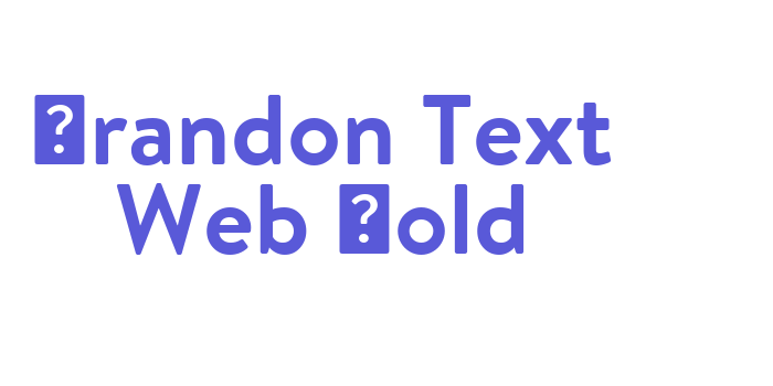 Brandon Text Web Bold Font Download