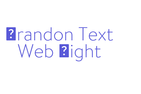 Brandon Text Web Light Font