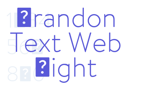 Brandon Text Web Light Font Download