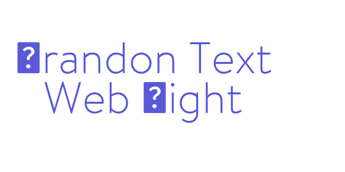 Brandon Text Web Light Font Download