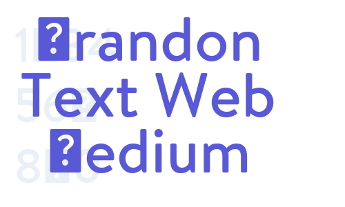 Brandon Text Web Medium Font Download