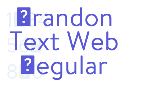 Brandon Text Web Regular Font Download