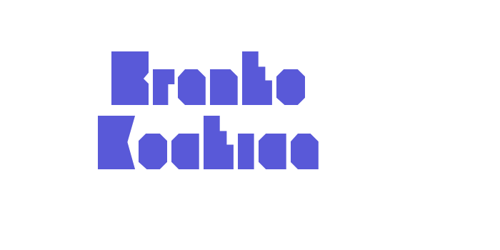 Branko Kockica Font