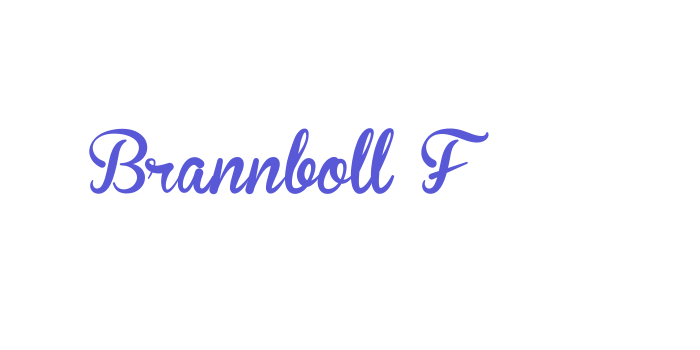 Brannboll F Font Download