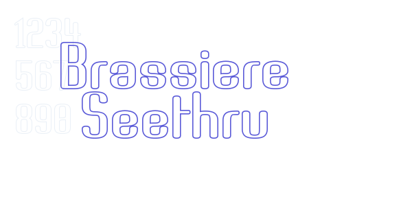 Brassiere Seethru font free