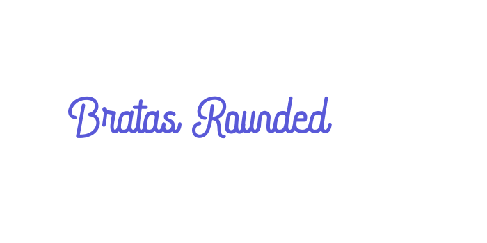 Bratas Rounded Font