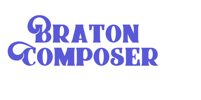 Braton Composer Font Download