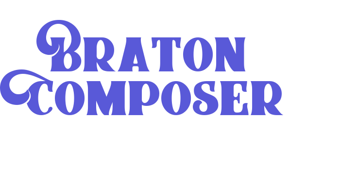 Braton Composer Font