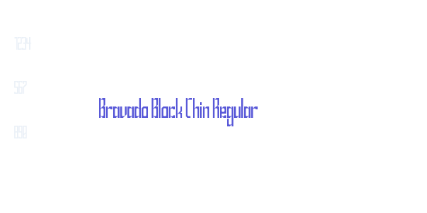 Bravado Block Thin Regular font free