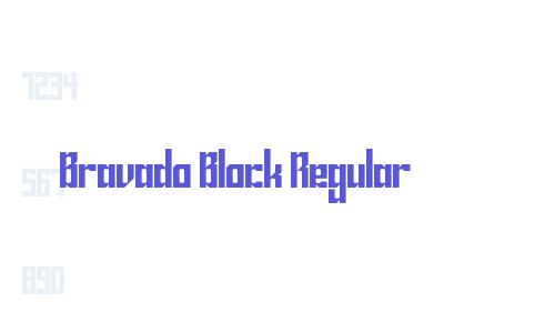 Bravado Block Regular Font Download