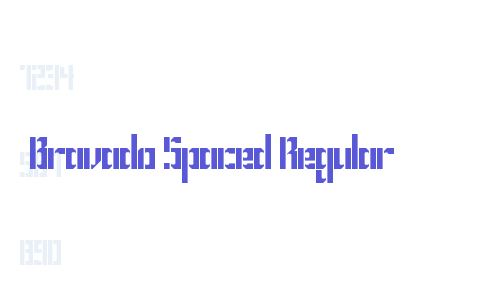 Bravado Spaced Regular Font Download