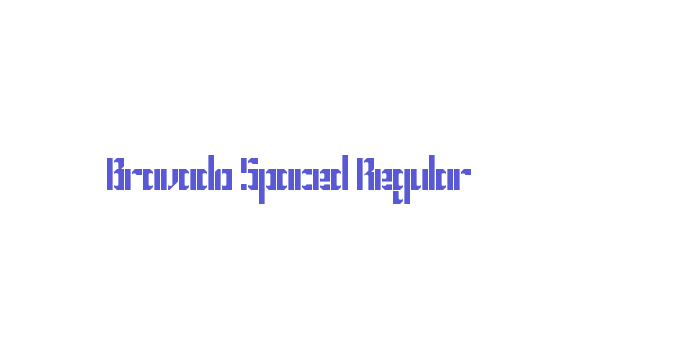 Bravado Spaced Regular Font Download