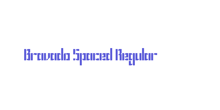 Bravado Spaced Regular Font