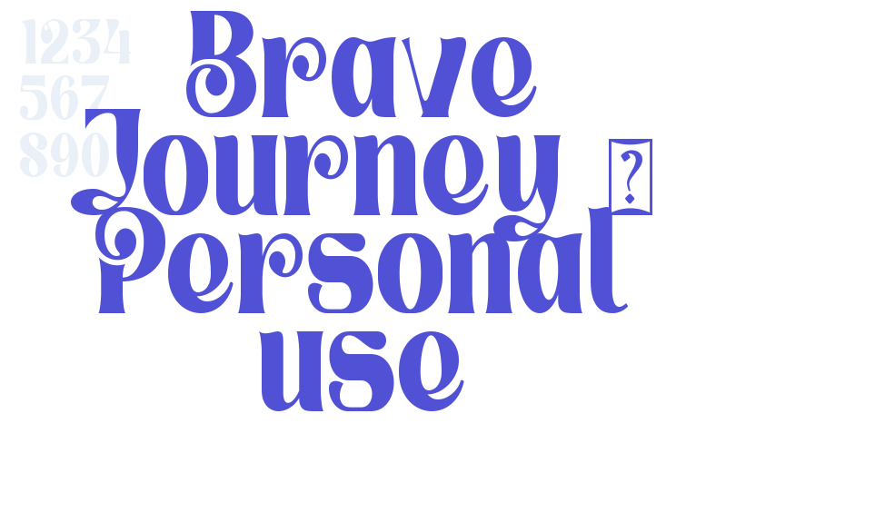 Brave Journey – Personal use-font-download